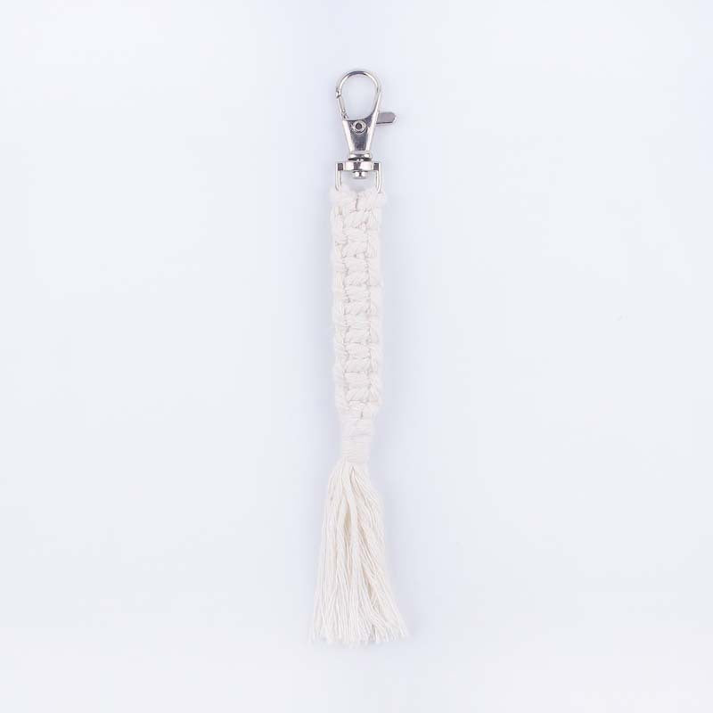 Wholesale Hand Woven Cotton Lanyard Keychain